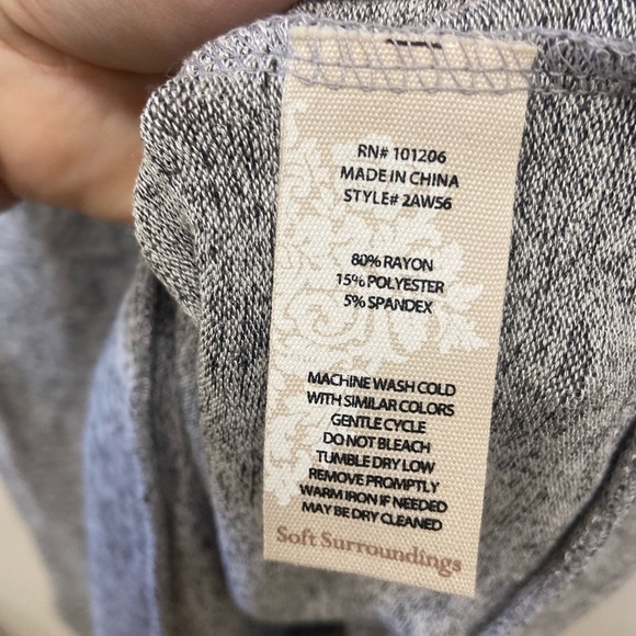 Soft surroundings, relaxed, dress outfit tie, string belt, the softest, size med - Picture 6 of 8